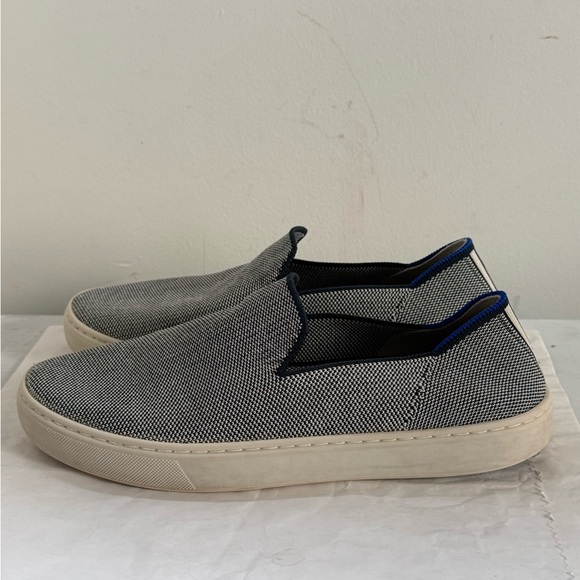 Rothy's The Original Slip On Sneaker in Anchor Blue White Nautical Size 8.5 - Picture 5 of 9